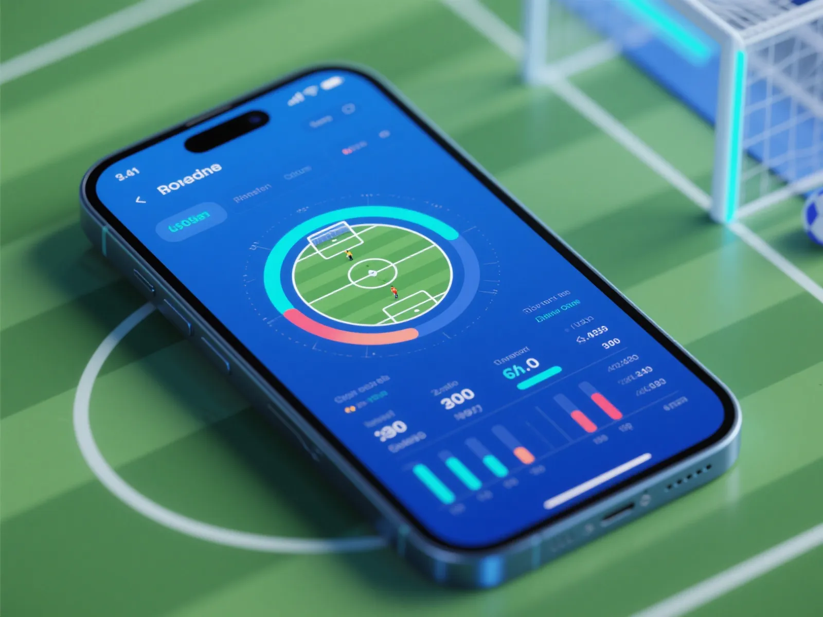 足球比分APP界面示意图
